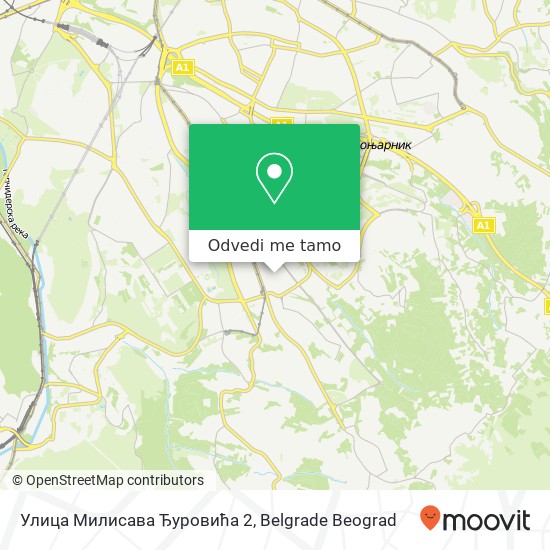 Улица Милисава Ђуровића 2 mapa