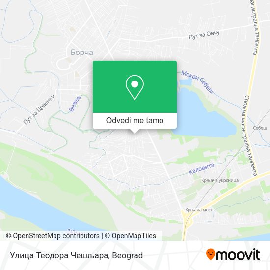 Улица Теодора Чешљара mapa
