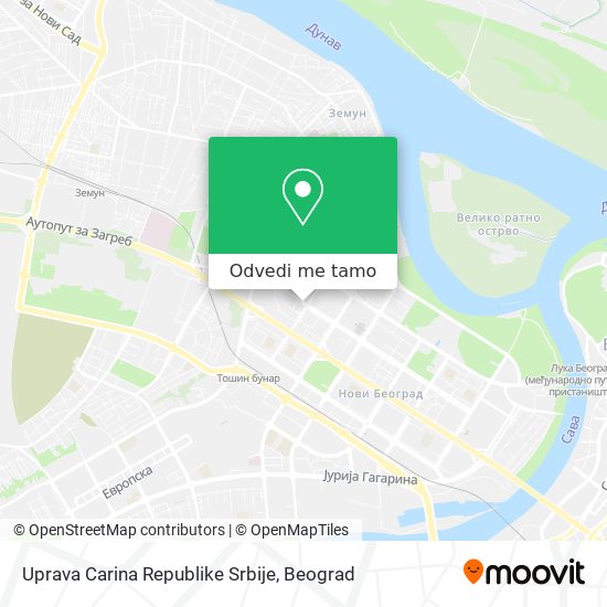Uprava Carina Republike Srbije mapa