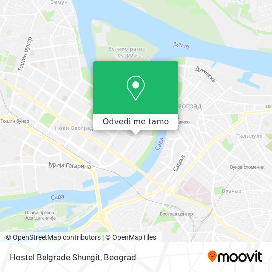 Hostel Belgrade Shungit mapa