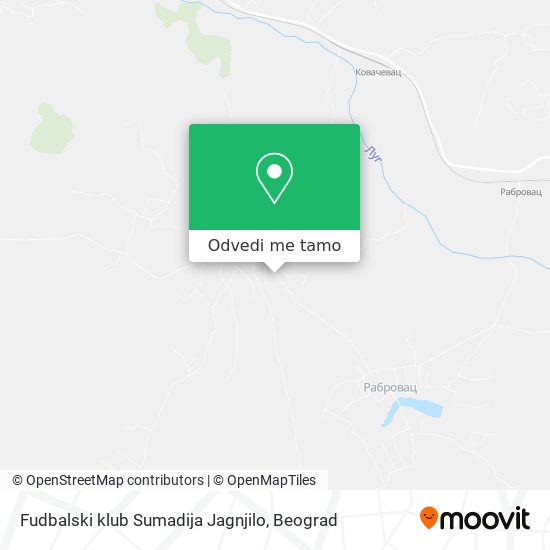 Fudbalski klub Sumadija Jagnjilo mapa