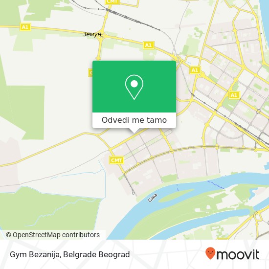 Gym Bezanija mapa