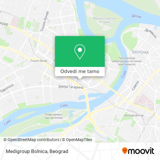 Medigroup Bolnica mapa