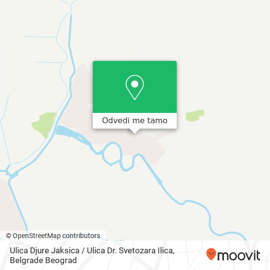 Ulica Djure Jaksica / Ulica Dr. Svetozara Ilica mapa