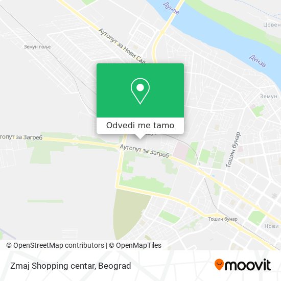 Zmaj Shopping centar mapa