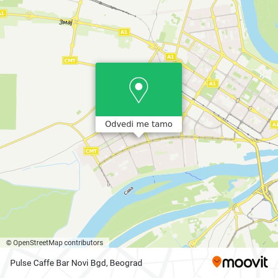 Pulse Caffe Bar Novi Bgd mapa