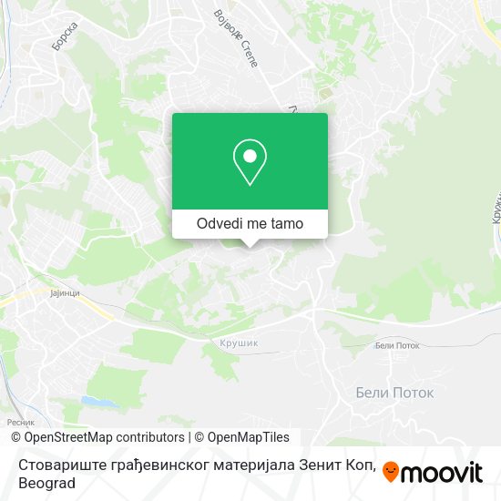 Стовариште грађевинског материјала Зенит Коп mapa