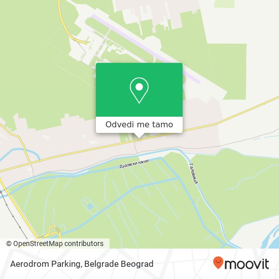 Aerodrom Parking mapa