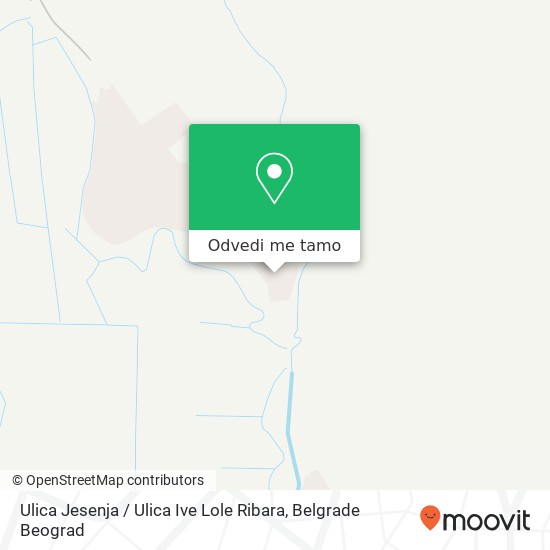 Ulica Jesenja / Ulica Ive Lole Ribara mapa