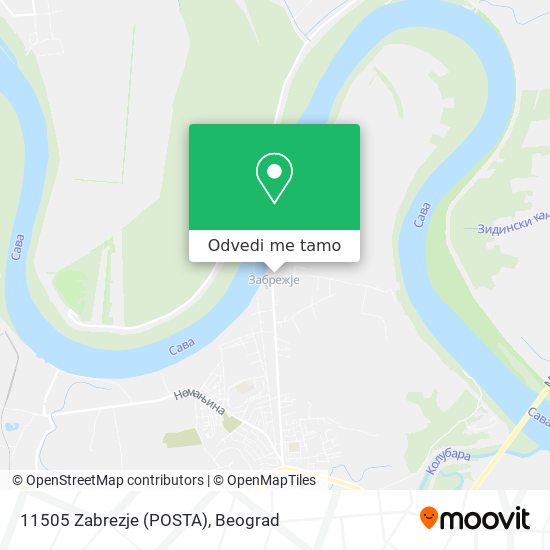 11505 Zabrezje (POSTA) mapa