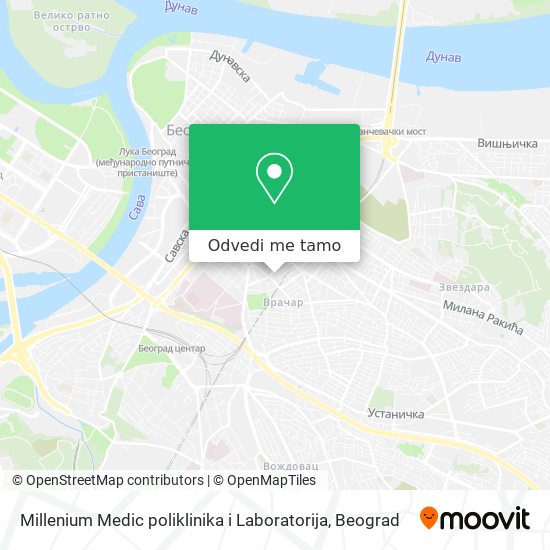 Millenium Medic poliklinika i Laboratorija mapa