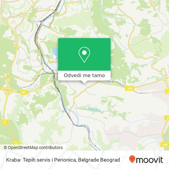 Kraba- Tepih servis i Perionica mapa