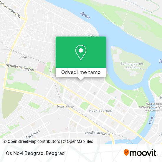 Os Novi Beograd mapa