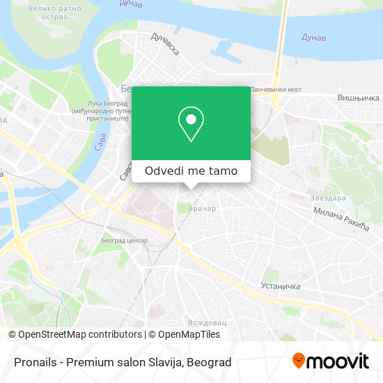 Pronails - Premium salon Slavija mapa