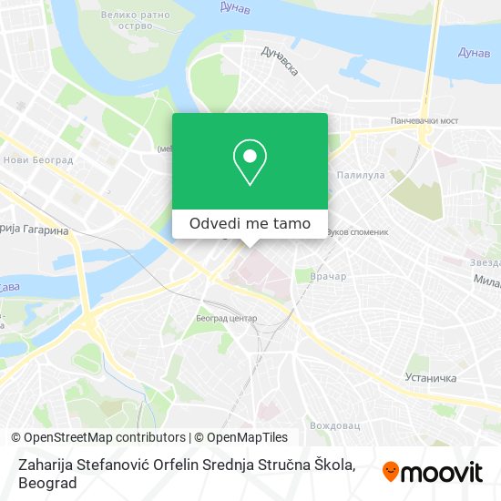 Zaharija Stefanović Orfelin Srednja Stručna Škola mapa