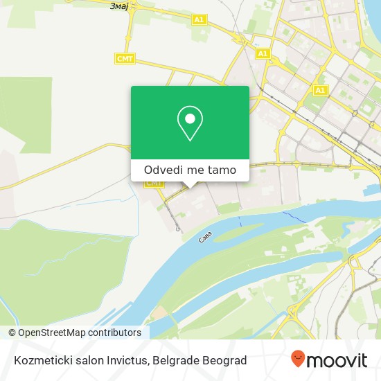 Kozmeticki salon Invictus mapa