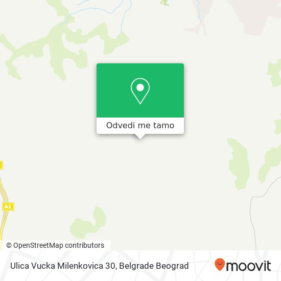 Ulica Vucka Milenkovica 30 mapa