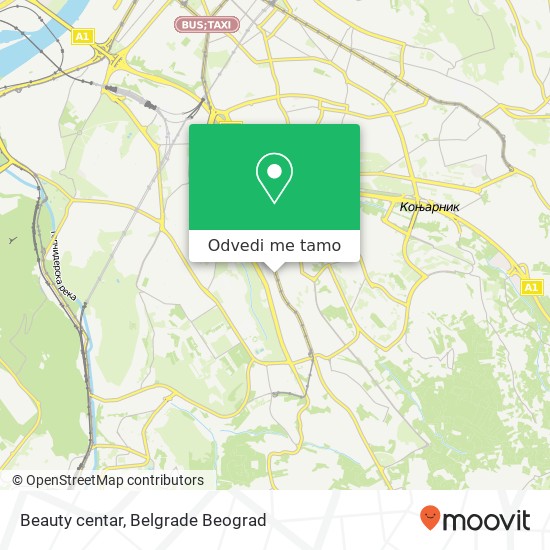 Beauty centar mapa