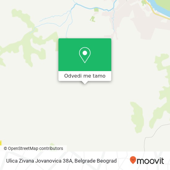 Ulica Zivana Jovanovica 38А mapa