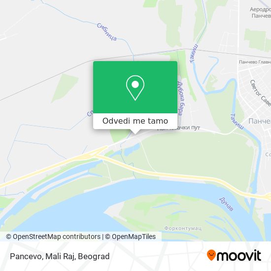 Pancevo, Mali Raj mapa