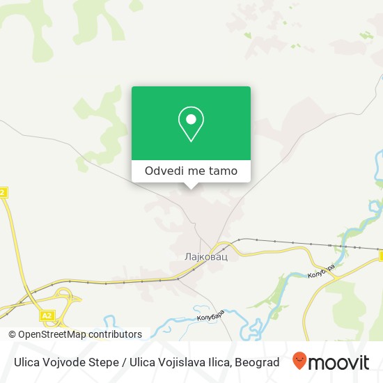 Ulica Vojvode Stepe / Ulica Vojislava Ilica mapa