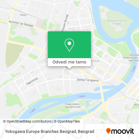 Yokogawa Europe Branches Beograd mapa