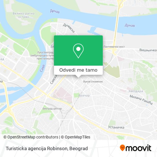 Turisticka agencija Robinson mapa