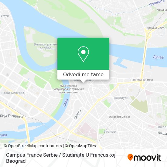 Campus France Serbie / Studirajte U Francuskoj mapa