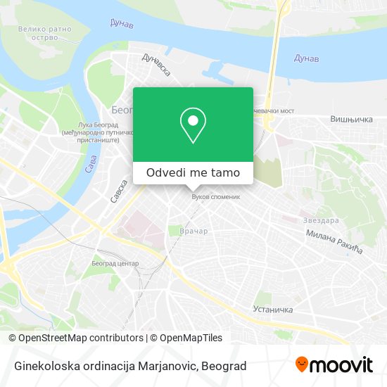 Ginekoloska ordinacija Marjanovic mapa