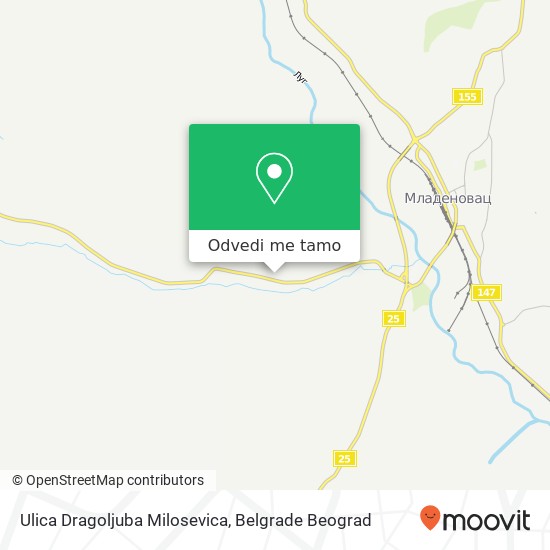 Ulica Dragoljuba Milosevica mapa