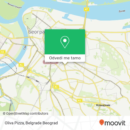 Oliva Pizza mapa