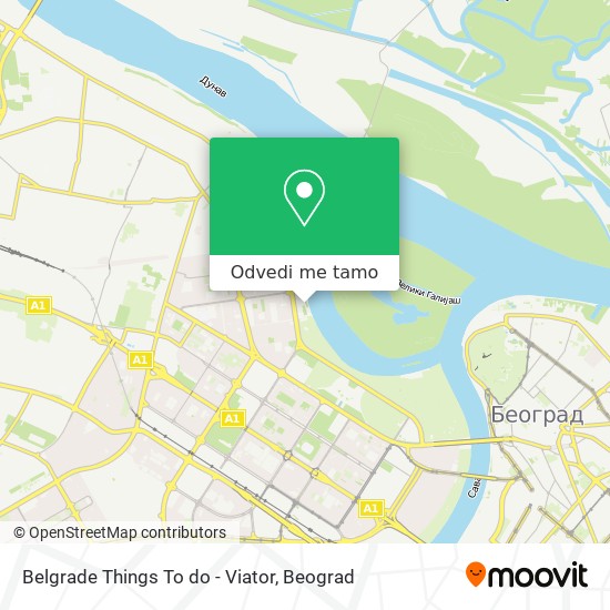 Belgrade Things To do - Viator mapa