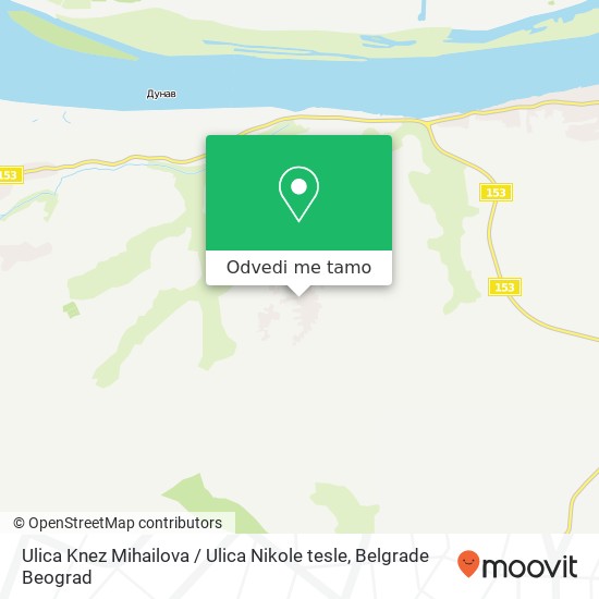 Ulica Knez Mihailova / Ulica Nikole tesle mapa