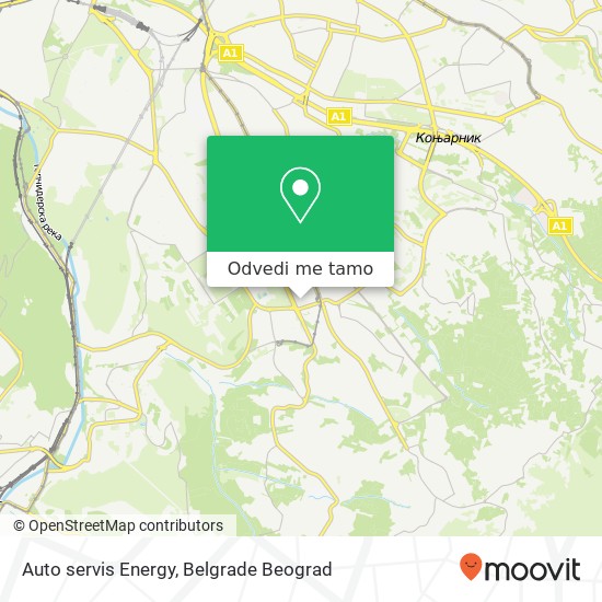 Auto servis Energy mapa