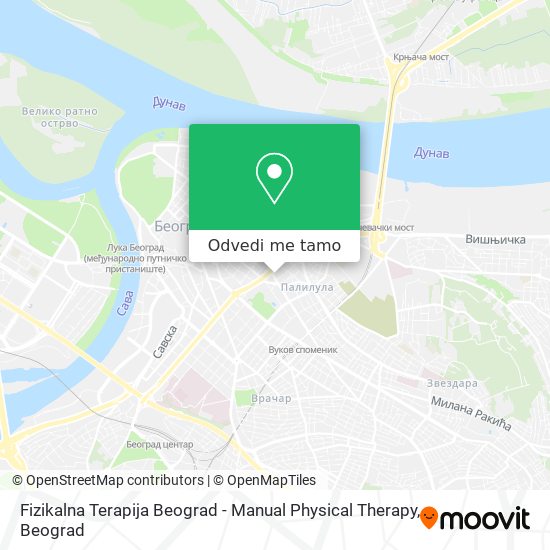 Fizikalna Terapija Beograd - Manual Physical Therapy mapa