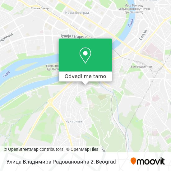 Улица Владимира Радовановића 2 mapa