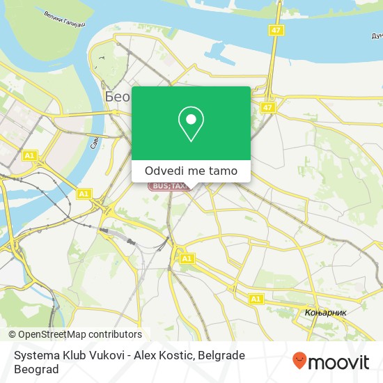 Systema Klub Vukovi - Alex Kostic mapa