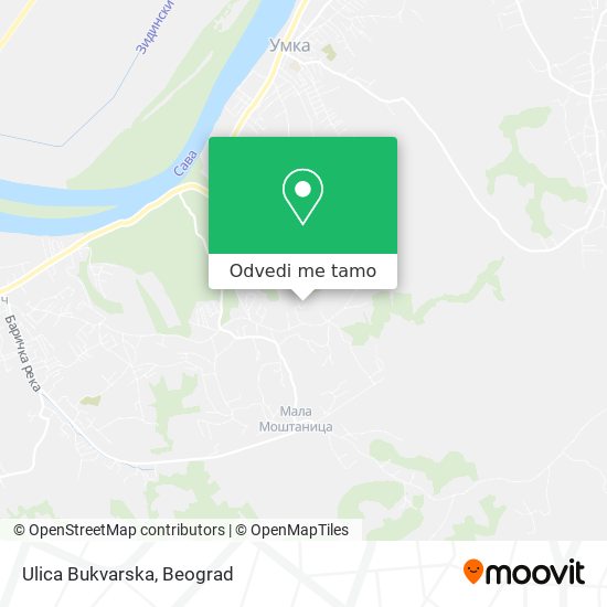 Ulica Bukvarska mapa