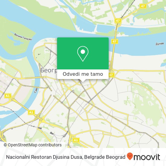 Nacionalni Restoran Djusina Dusa mapa