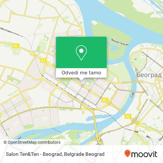 Salon Ten&Ten - Beograd mapa