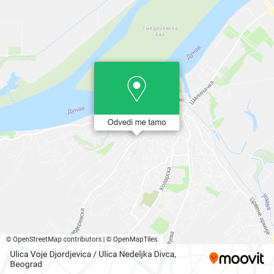 Ulica Voje Djordjevica / Ulica Nedeljka Divca mapa