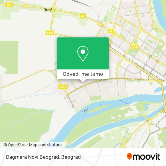 Dagmara Novi Beograd mapa