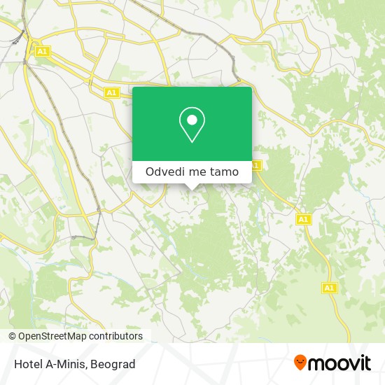 Hotel A-Minis mapa