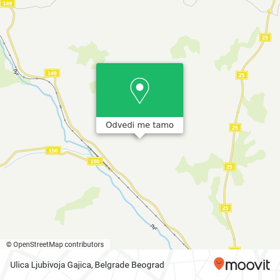 Ulica Ljubivoja Gajica mapa