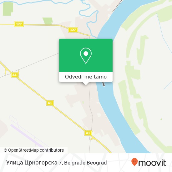 Улица Црногорска 7 mapa