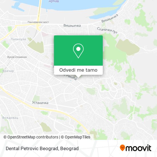 Dental Petrovic Beograd mapa