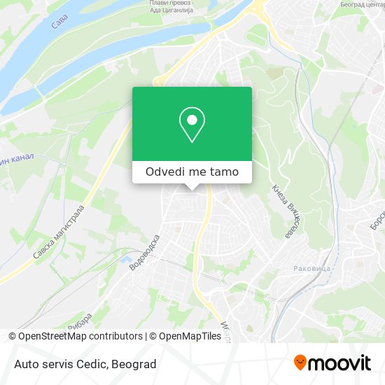 Auto servis Cedic mapa