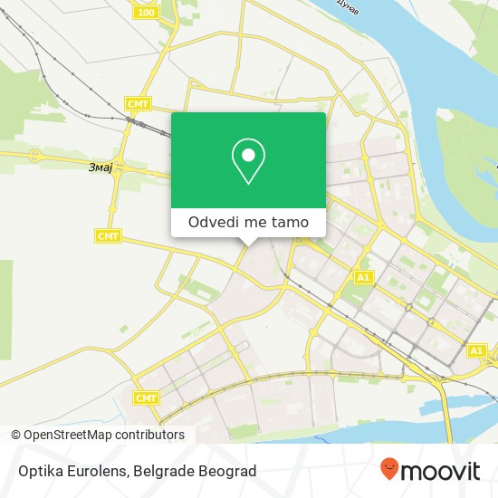 Optika Eurolens mapa