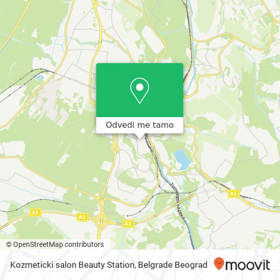 Kozmeticki salon Beauty Station mapa