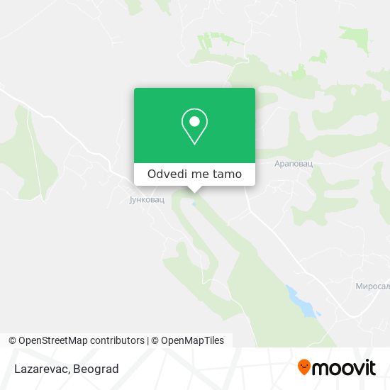 Lazarevac mapa